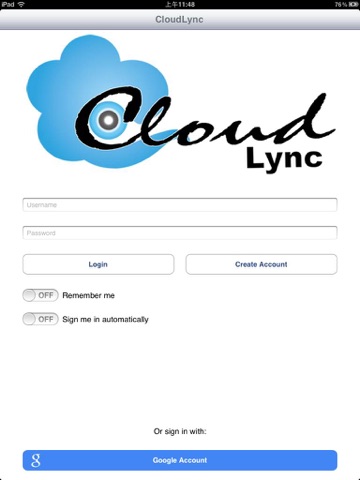 Скриншот из CloudLync