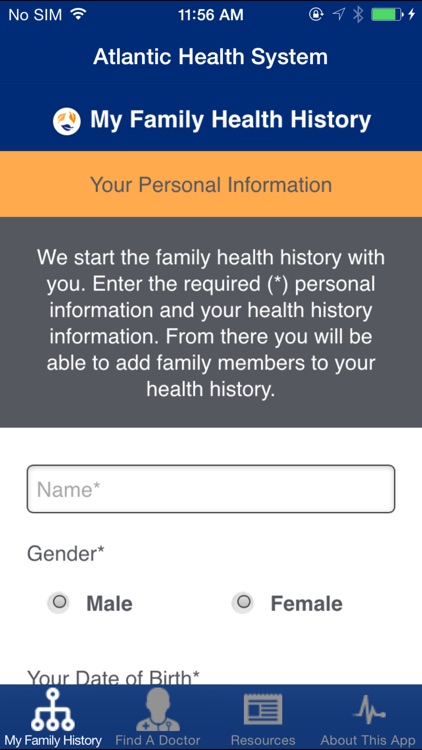 My Family Health History