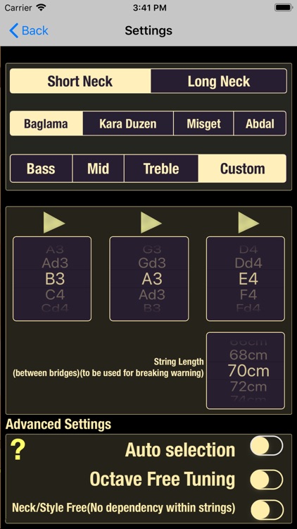 Dybos Baglama Tuner screenshot-4