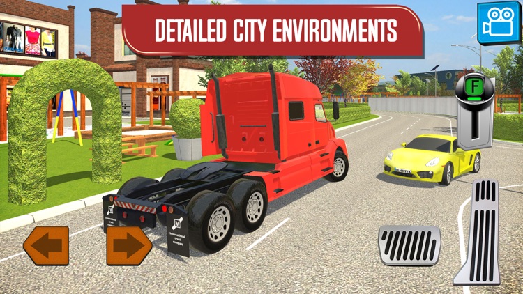 Delivery Truck Driver Highway Ride Simulator