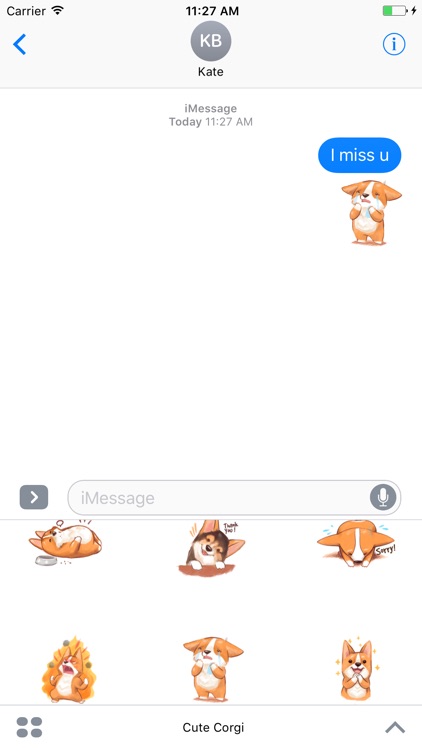 Cute Corgi Animated Sticker