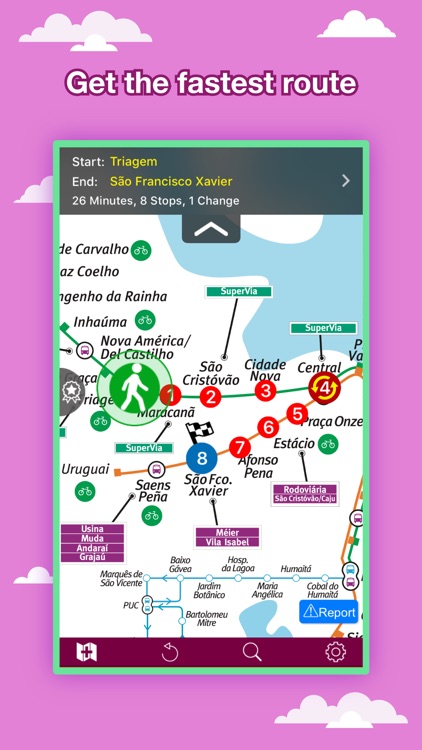 Rio de Janeiro Transport Map - and Route Planner. by OnDemandWorld