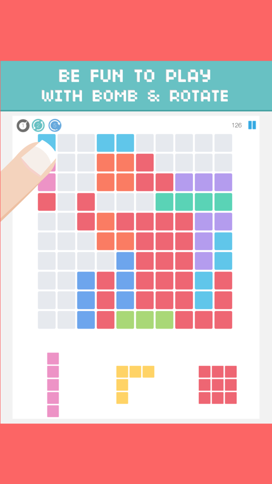 #2. 100 jam - 1010 block puzzle Fall In Totally (iOS) 由: Harit Sanprom