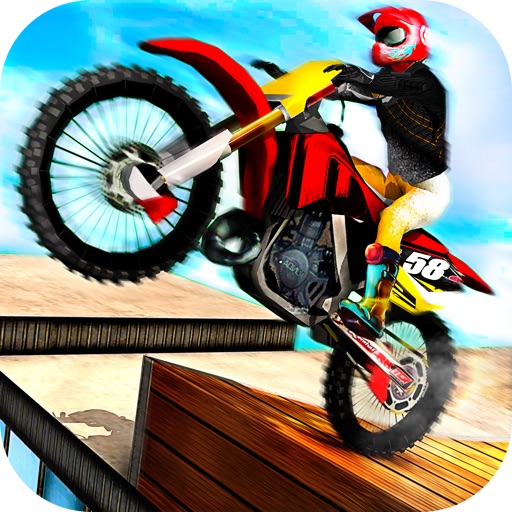 Rooftop Motorbike Rider - Furious Stunts Driving icon