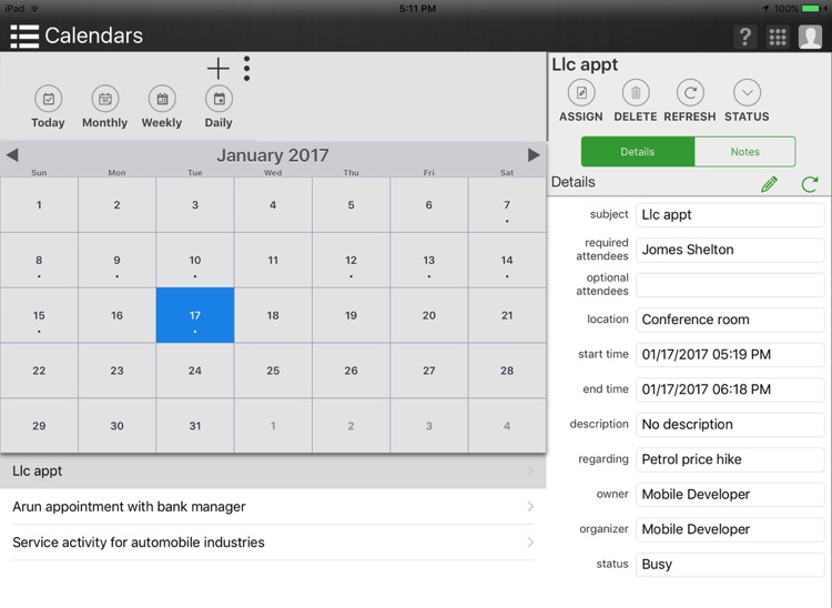 Mobile CRM+ for MS Dynamics CRM Online (iPad)