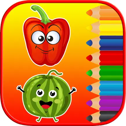 Kids Coloring Pages Tracing - Fruit Vegetable Game Cheats