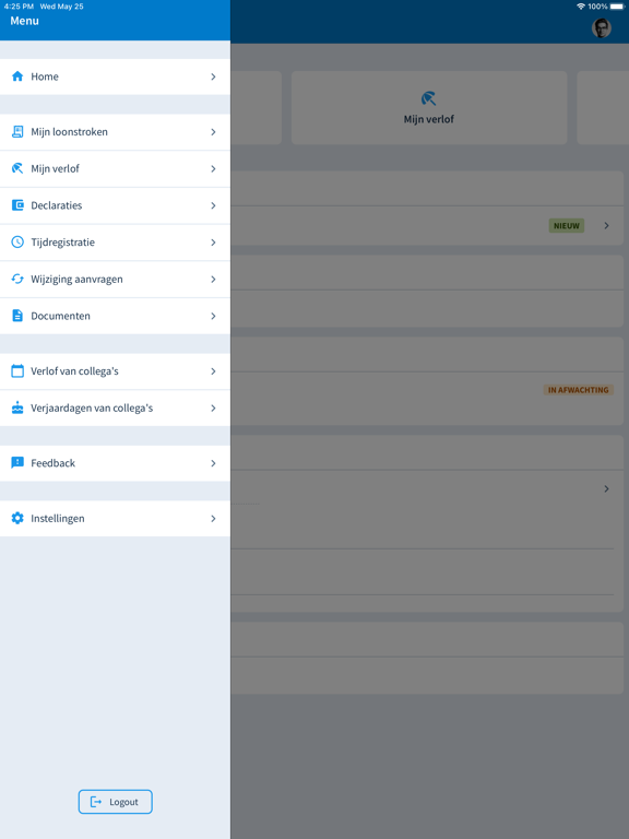 Nmbrs Medewerker app iPad app afbeelding 8