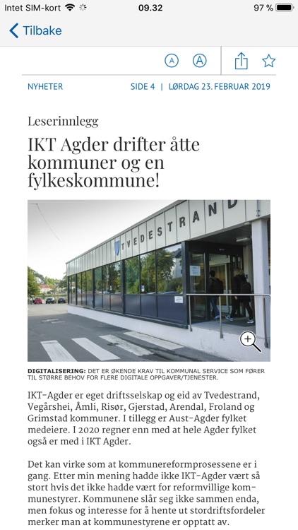 Tvedestrandsposten eAvis