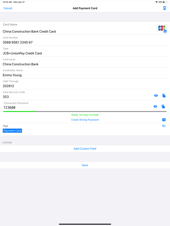 Screenshot #5 pour Zero Password Manager