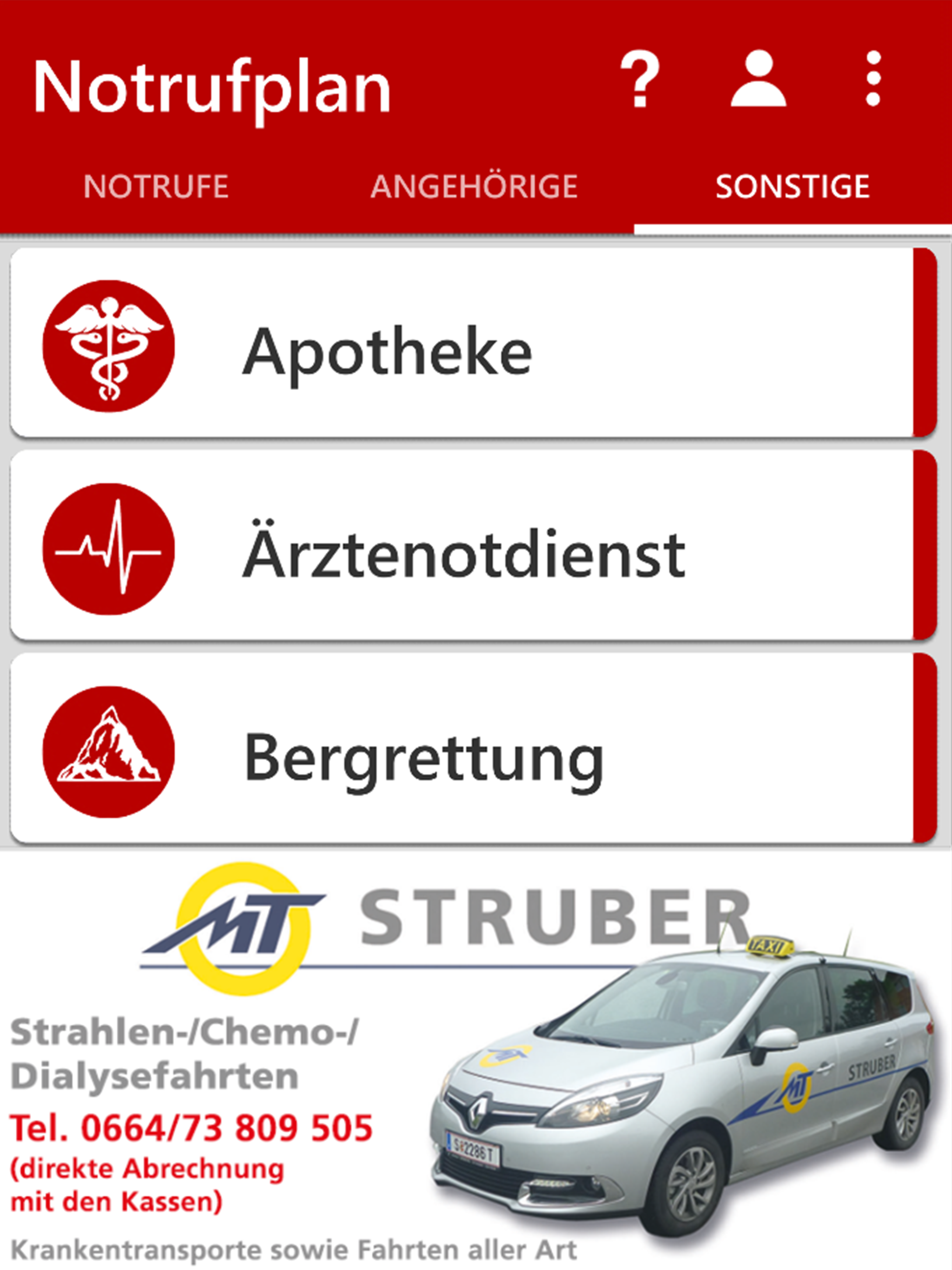 Notrufplan screenshot 9