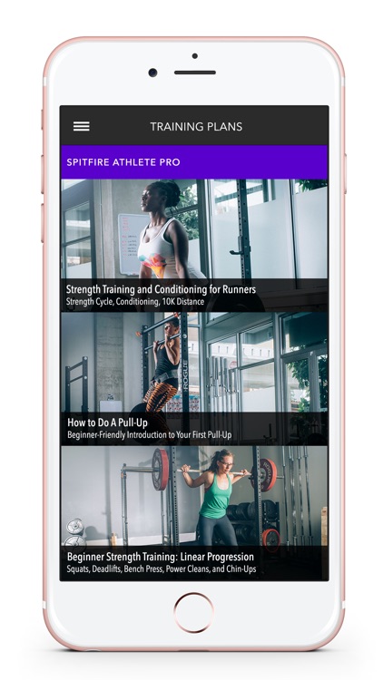 Spitfire Athlete Weight Lifting App & Workout Plan