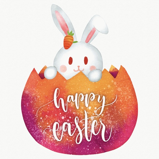 Watercolor Easter Day Stickers icon