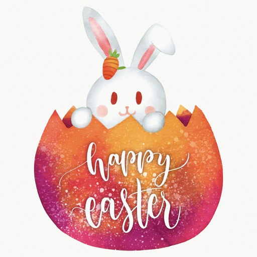 Watercolor Easter Day Stickers