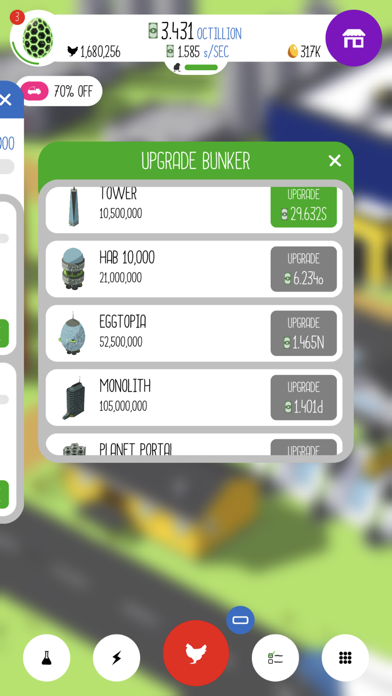 screenshot of Egg, Inc. 10