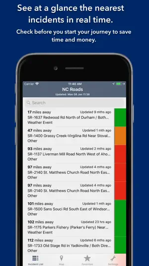 North Carolina Roads Traffic screenshot 3