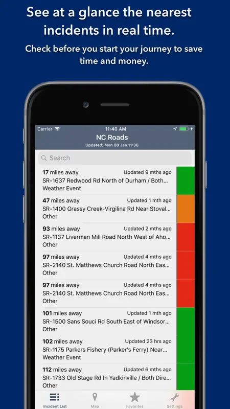 North Carolina Roads Traffic screenshot 3 of 5