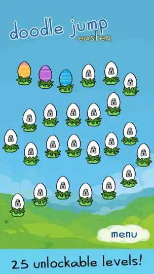 Screenshot von Doodle Jump Easter Special auf dem iPhone 4