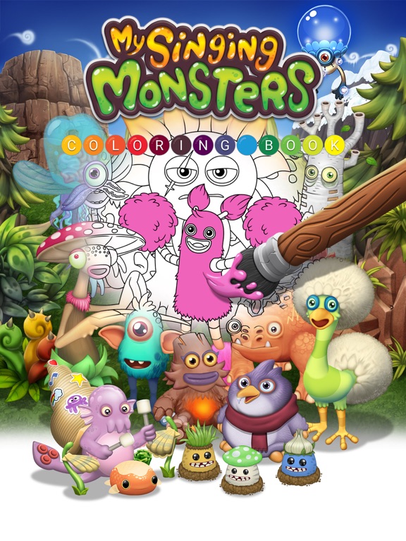 Screenshot #1 for My Singing Monsters: Coloring Book