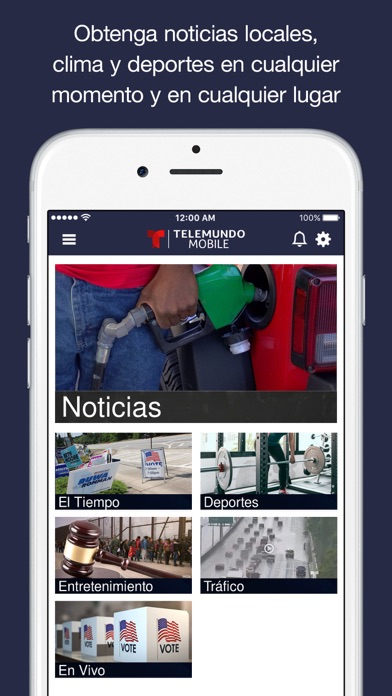 Telemundo Mobile WALA-SP Screenshot