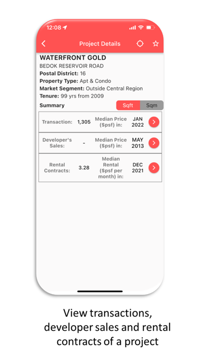 Property Market Information Screenshot