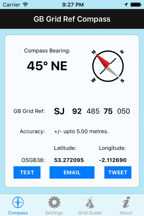 GB Grid Ref Compass
