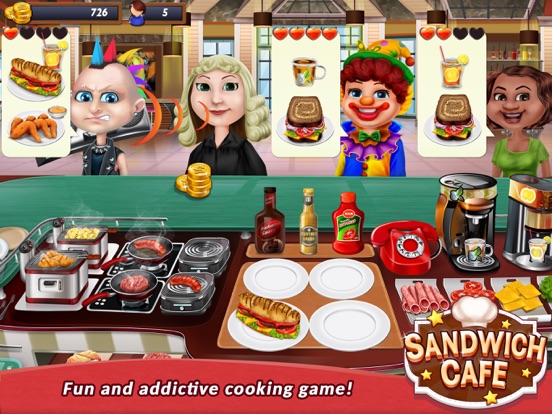 Screenshot #4 pour Sandwich Café  Game - Jeu de cuisine