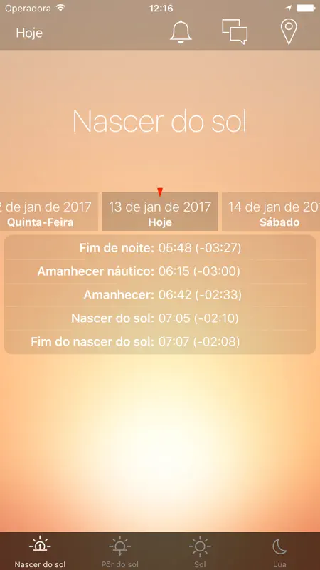 Nascer do sol Pôr do sol screenshot 1 of 5