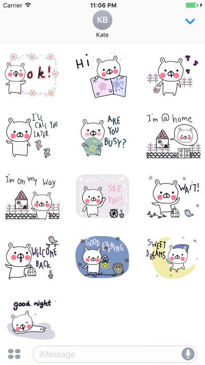 Daily Life Of Mina Baby Bear English Sicker