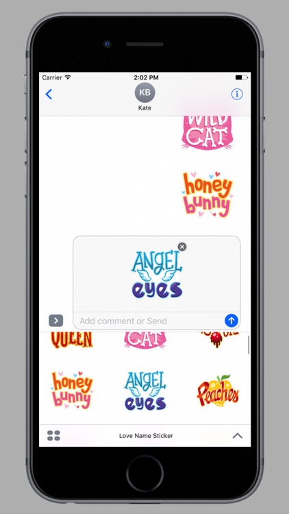 Love Name Stickers