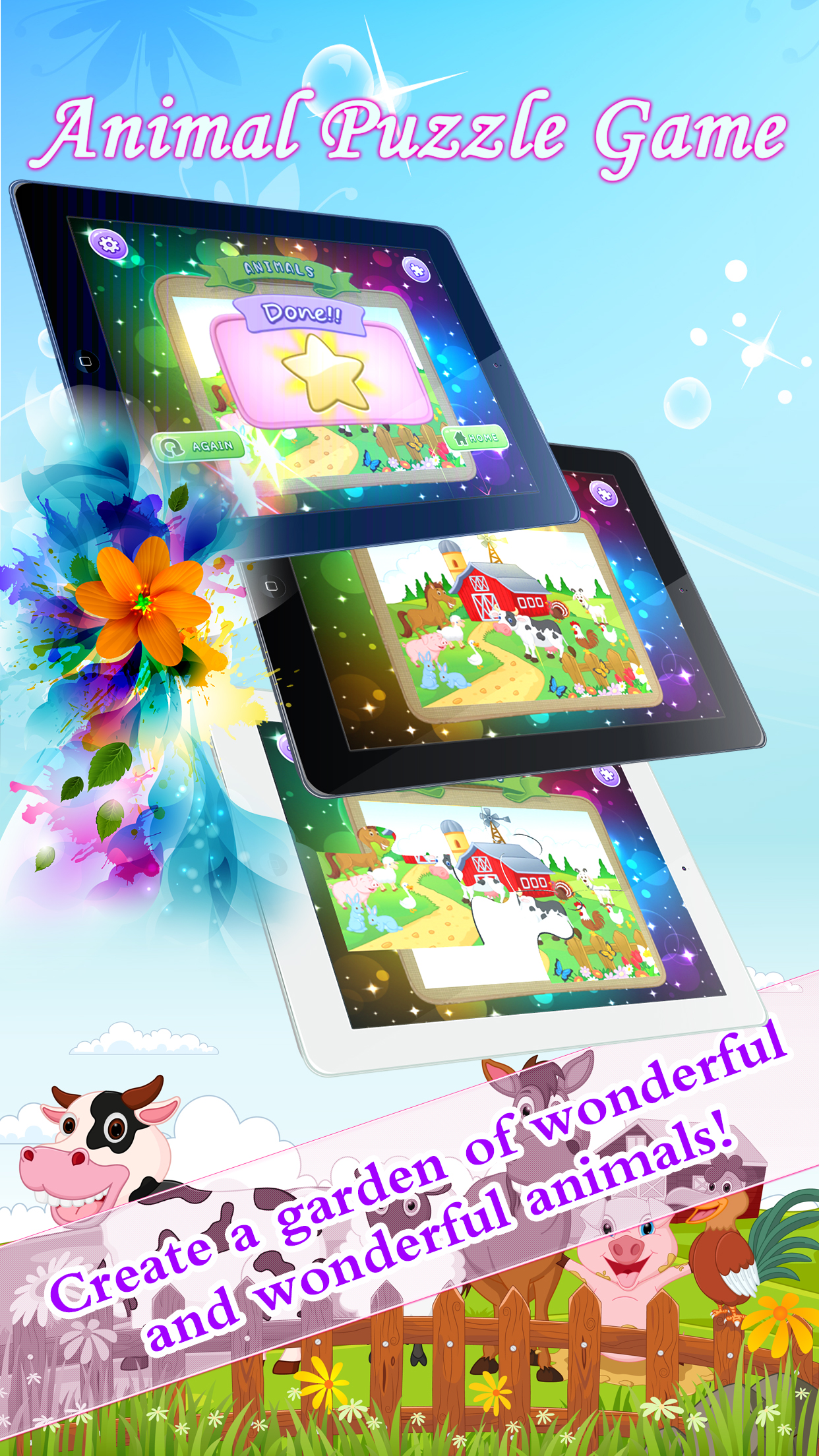 Kids Animal Games Free toddlers boys girls puzzle