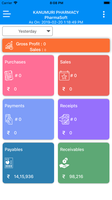 Kireeti Pharmasoft Admin Screenshot