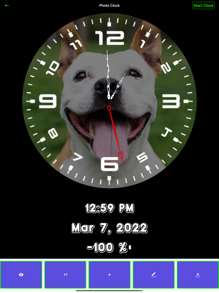 Analogue Large Custom ClockApp