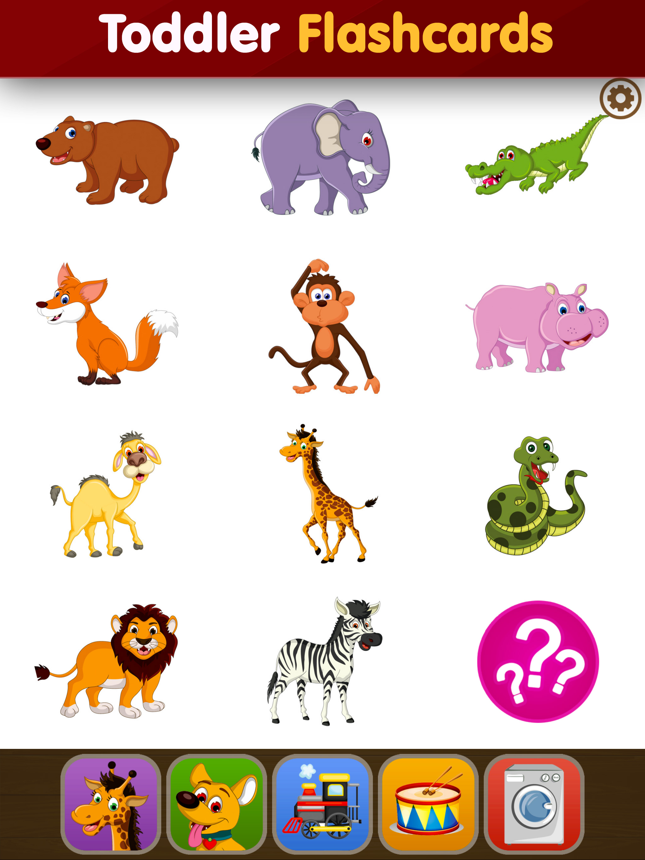 Baby Learning Flashcards: Toddler Kids Games Free