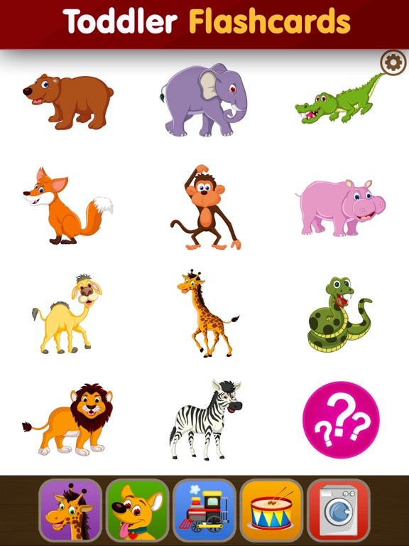 Baby Learning Flashcards: Toddler Kids Games Free iPad screenshot 1 - Games app