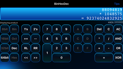 Screenshot #3 pour BinHexDec - Programmers Calculator