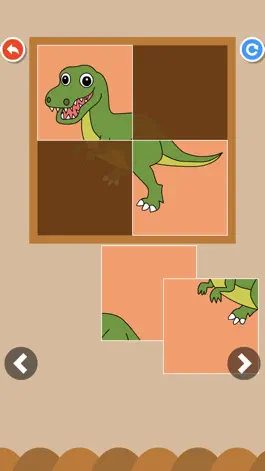 Game screenshot Dinosaur puzzle Doodle Colorin apk