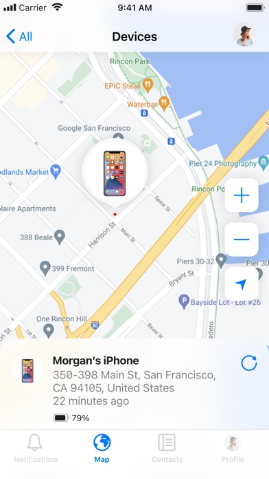 Find My Friends Phone - iMapp Screenshot