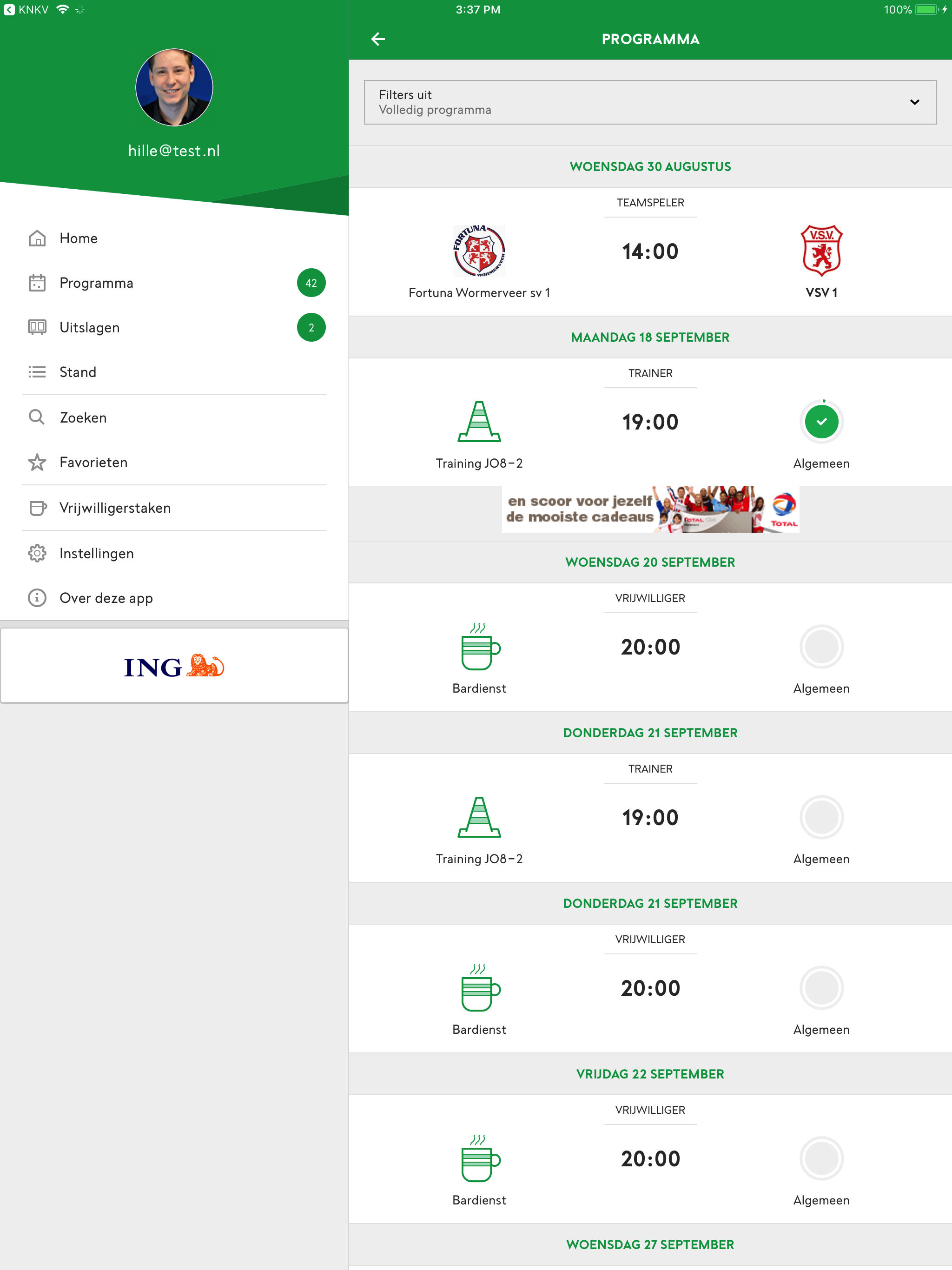 Voetbal.nl - De officiële app