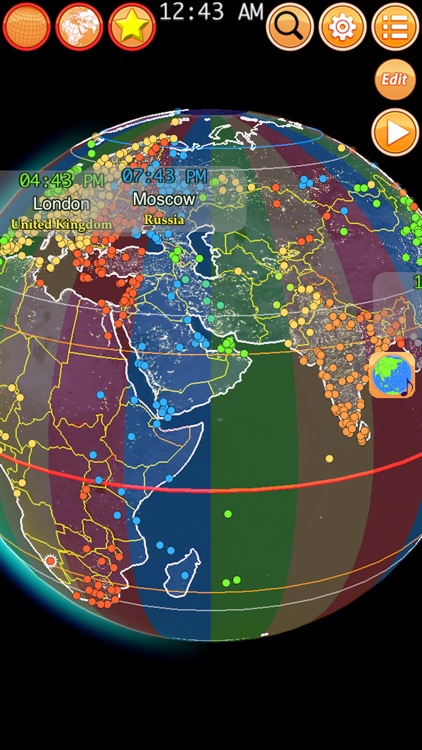 Clocks of Cities on Terra