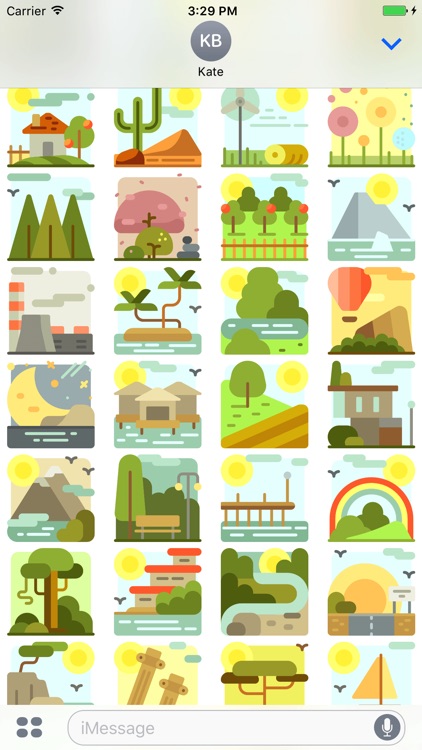 LandscapesMoji - Vacation Trip Stickers screenshot-3