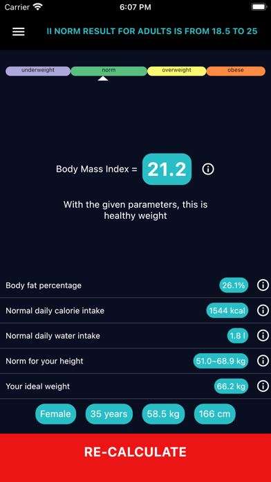 Ideal Weight & BMI Calculatorのおすすめ画像6