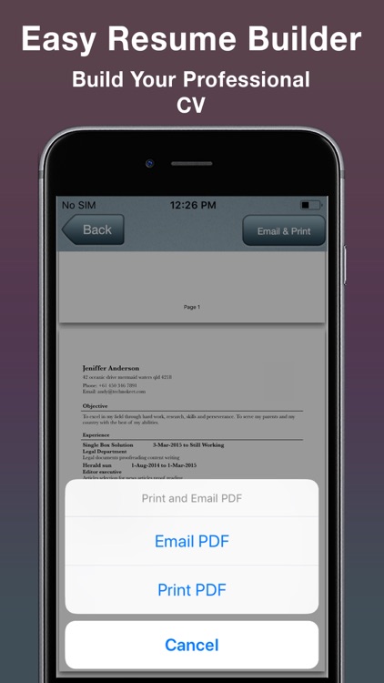 Easy Resume Builder : CV Maker screenshot-9