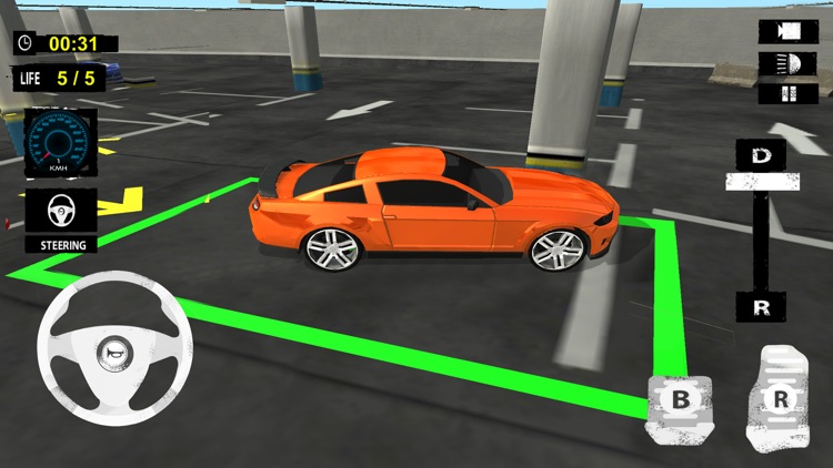Multi Level Car Parking: Extreme Driving Test Sim