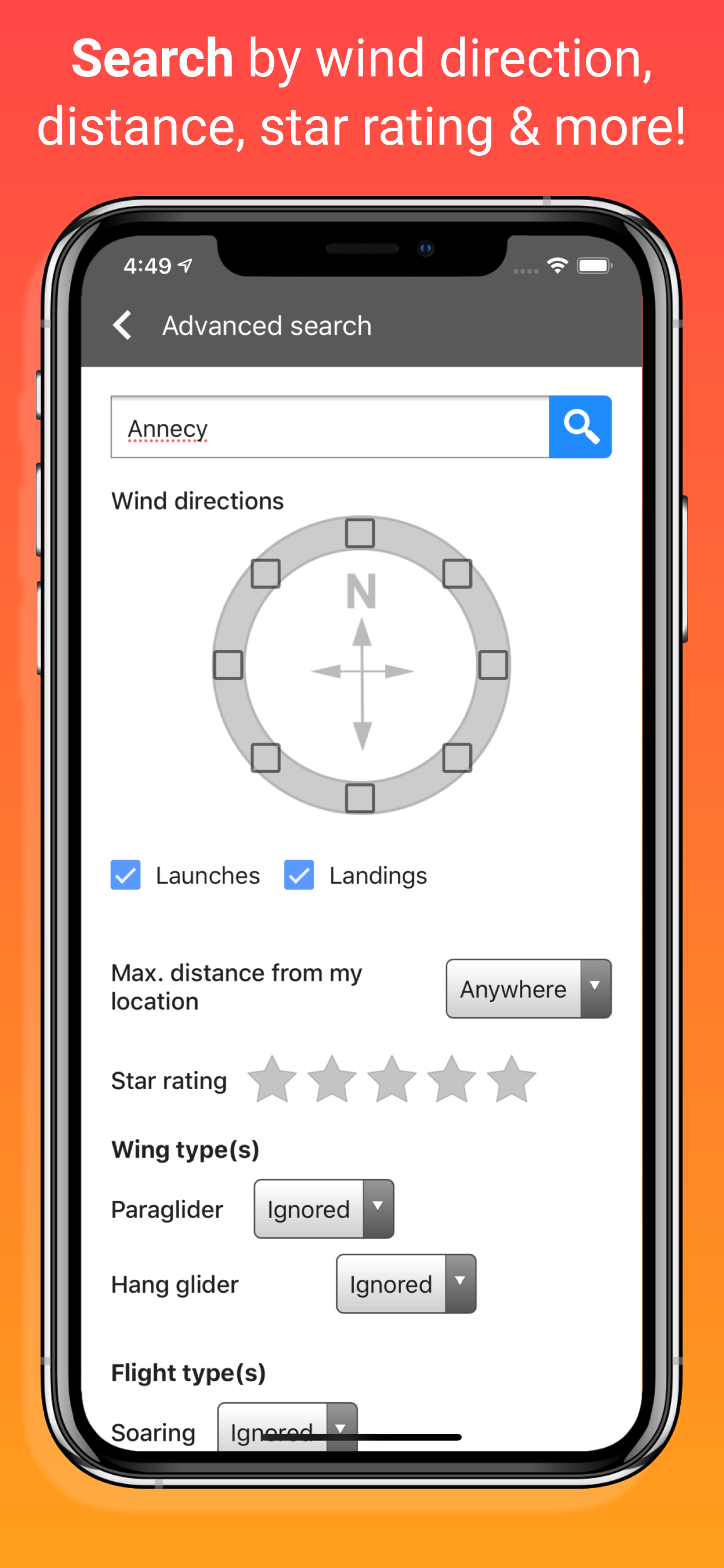 Paragliding Map