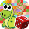 Serpientes y escaleras clásico juegos de dados