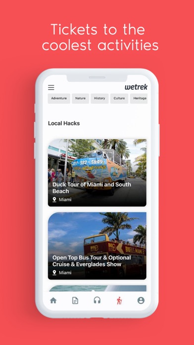 WeTrek – Tours and events Screenshot