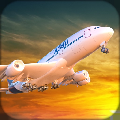 Airplane Flight Sims 3D Game Icon