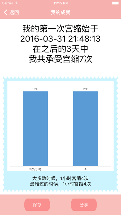 Screenshot #2 pour 宫缩记录器-产科医生1对1答疑，分娩时记录宫缩或阵痛