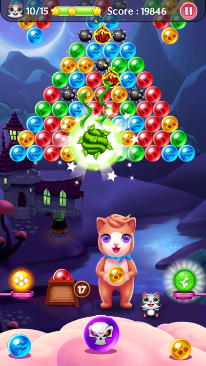 Witch Puzzle Kitty Cat Pop: Bubble Shooter Games screenshot-4