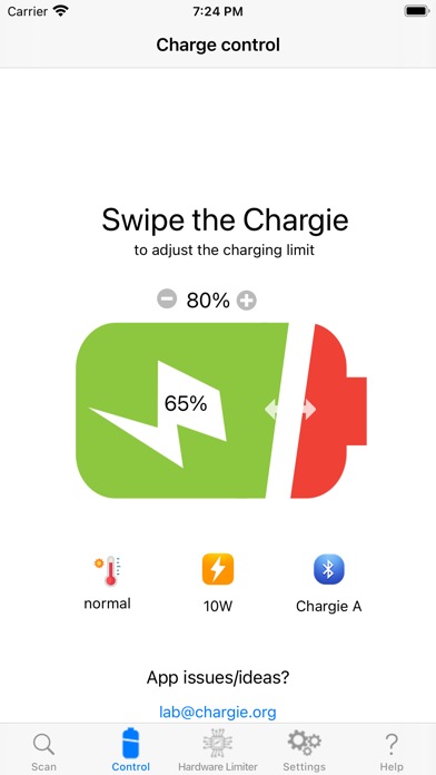 Chargie - phone charge limiter Screenshot
